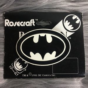 Vintage 1991 DC Comic Rosecraft Batman pin